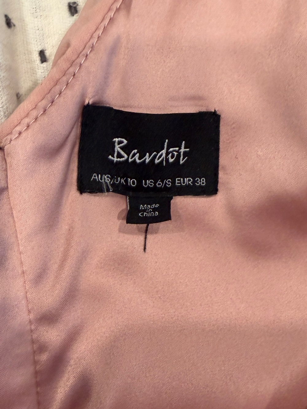 Bardot One Shoulder Ruffle Midi Cocktail Dress US 6 Pink - Picture 7 of 11